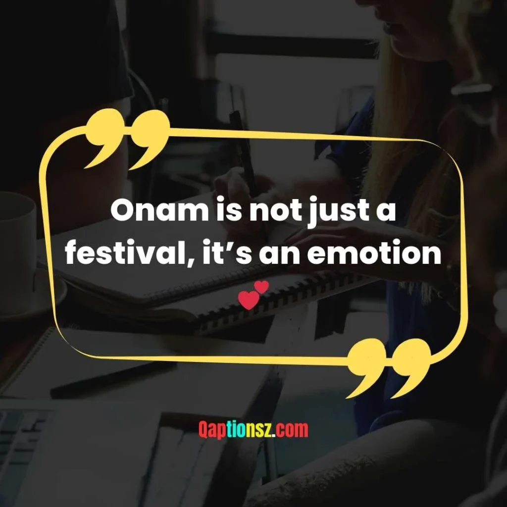 Onam Post Captions