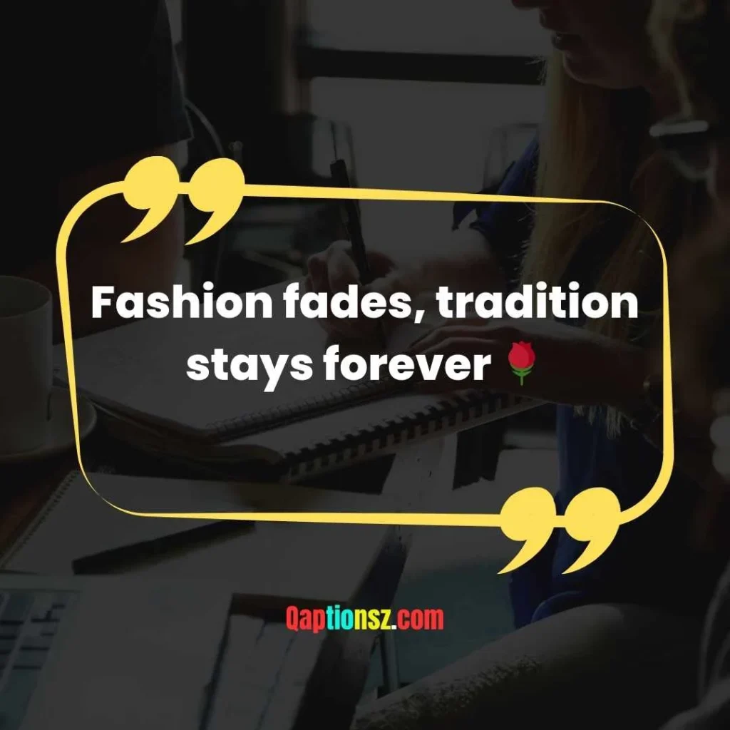 Traditional Captions for Instagram Post