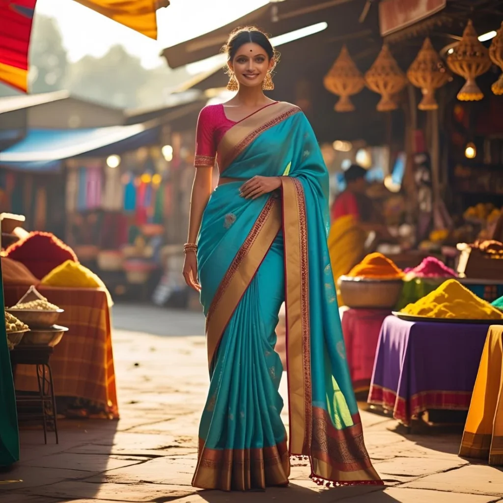 Festive Saree Captions