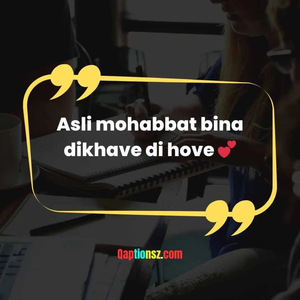 Punjabi Love Captions