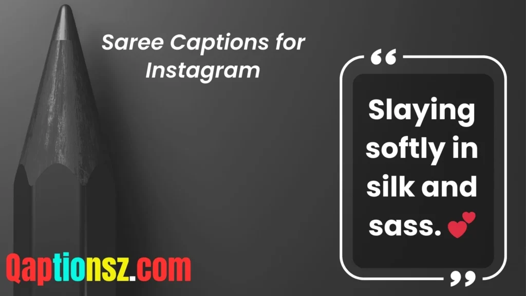 Romantic Saree Captions