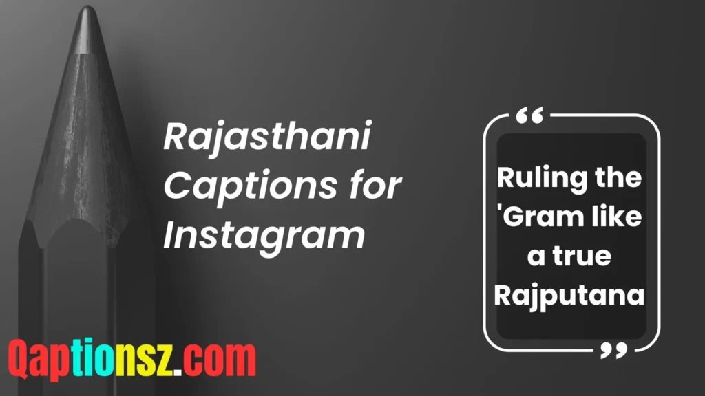 Royal Rajasthani Captions