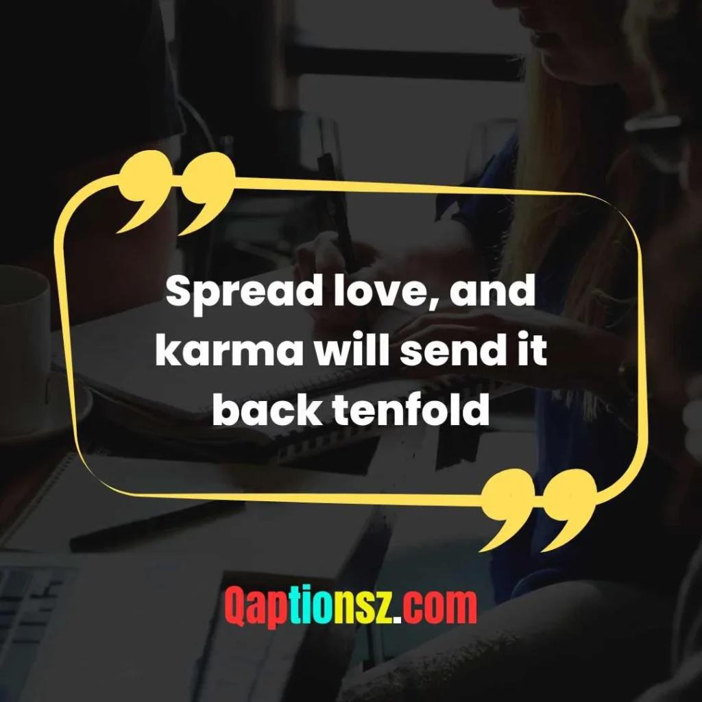 Inspirational Karma Captions