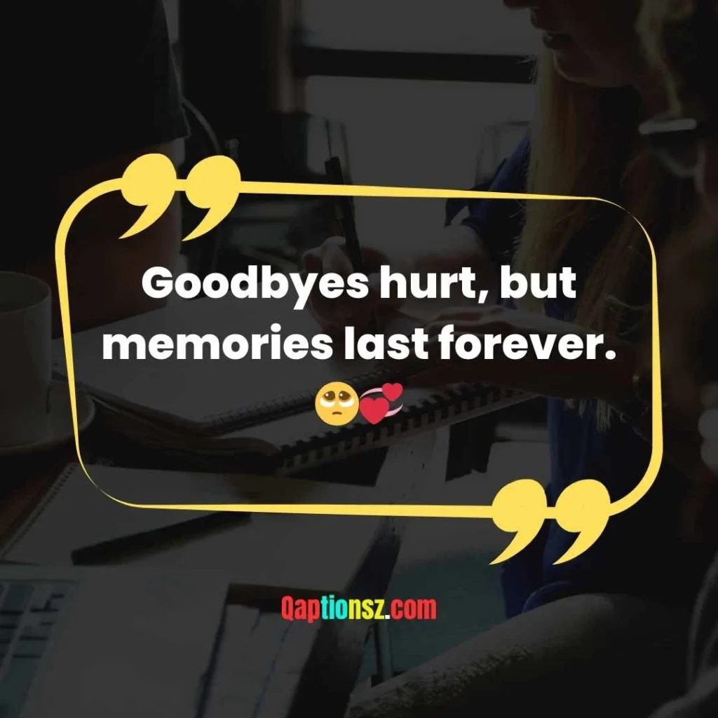 Emotional Farewell Captions