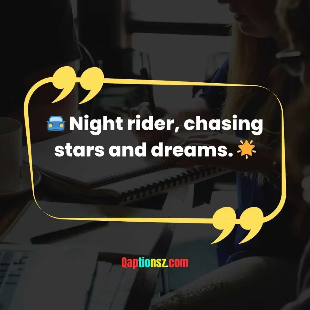 Night Cruise Captions