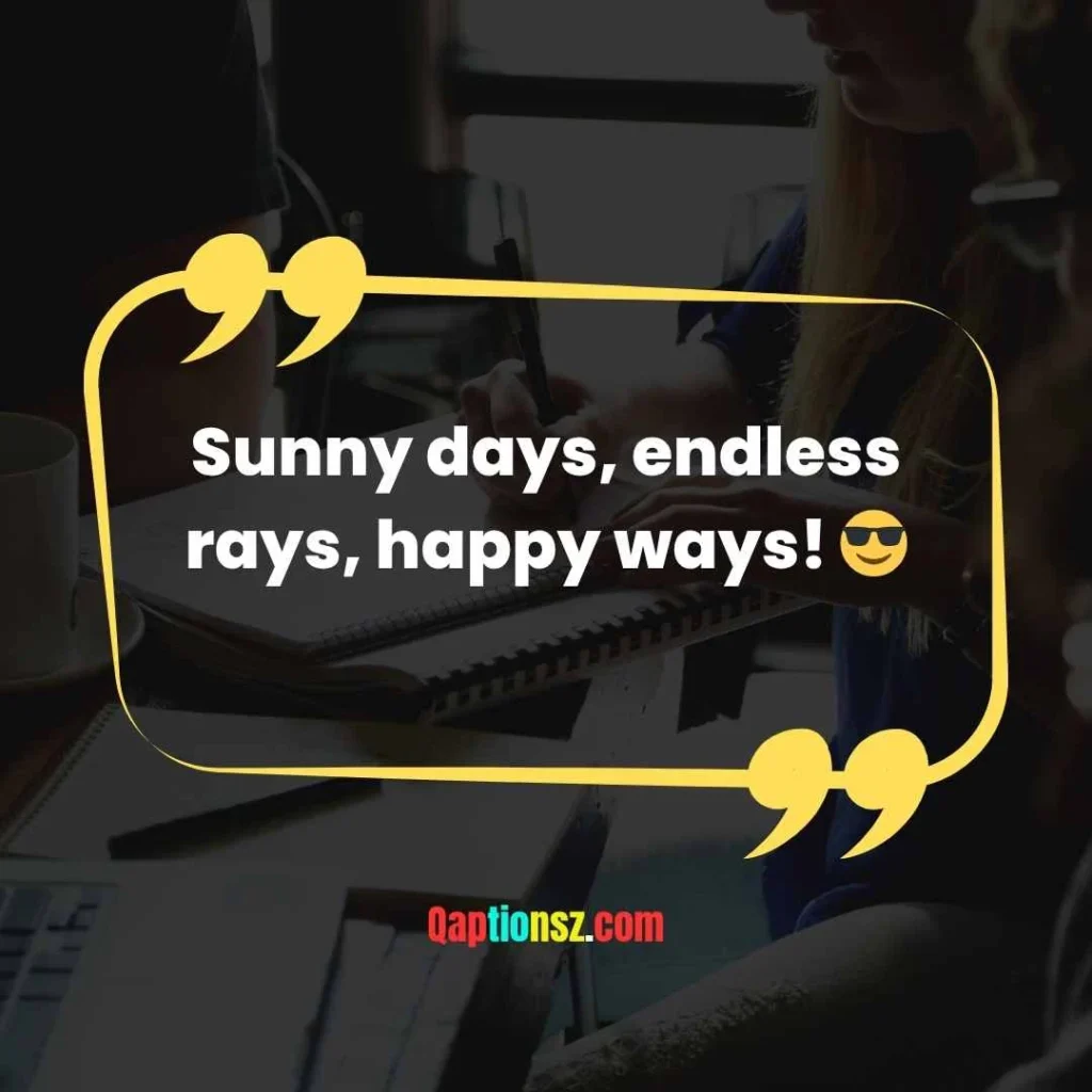 Summer Sunlight Captions