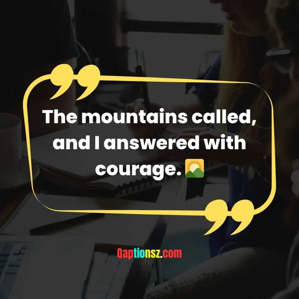 Adventure in the Mountains Captions