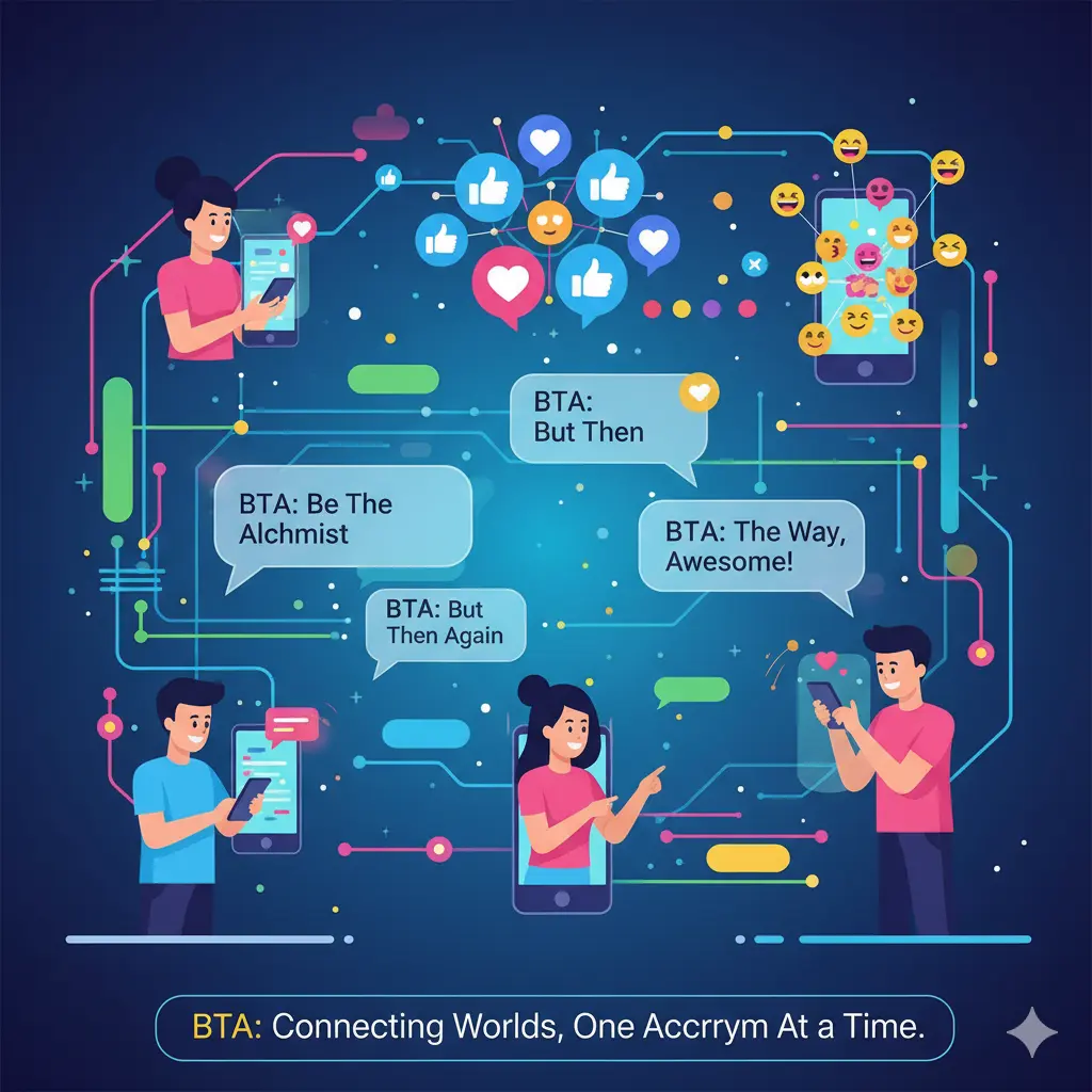 Alternative Meanings of BTA in Chat & Social Media