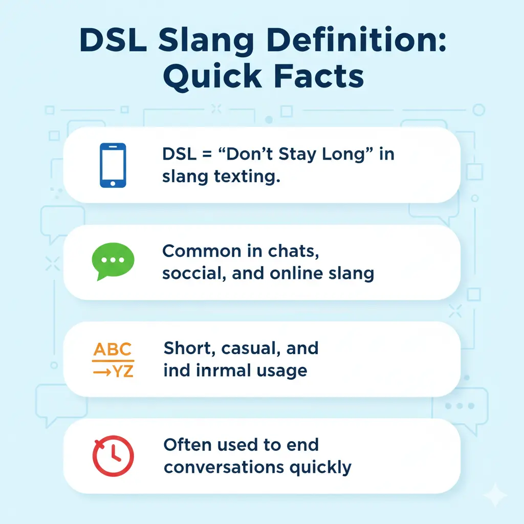 DSL Slang Definition: Quick Facts