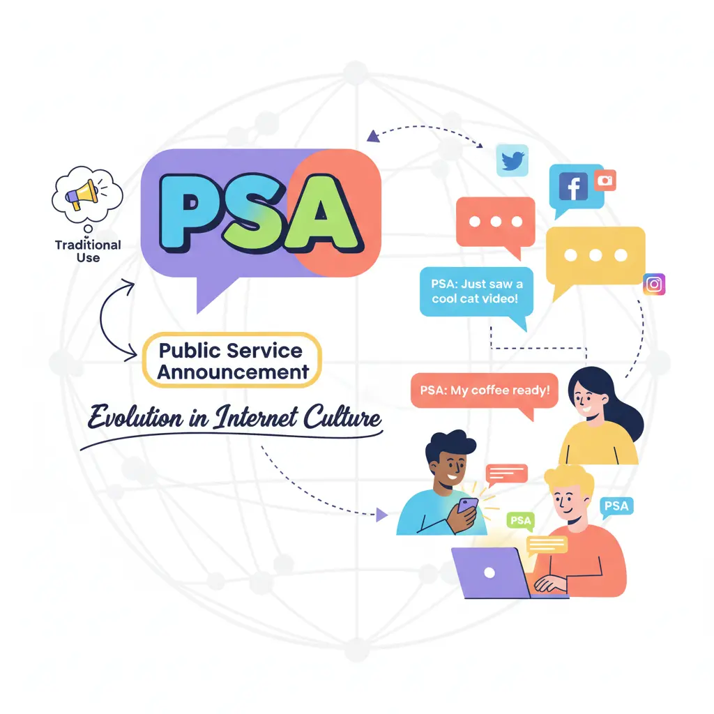 Origins of PSA as Internet Slang