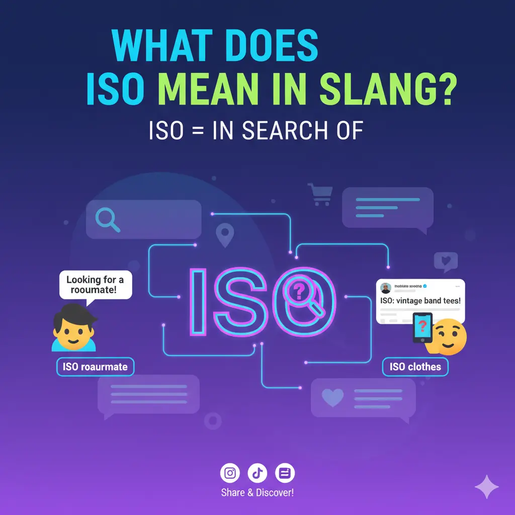 What Does ISO Mean in Slang?