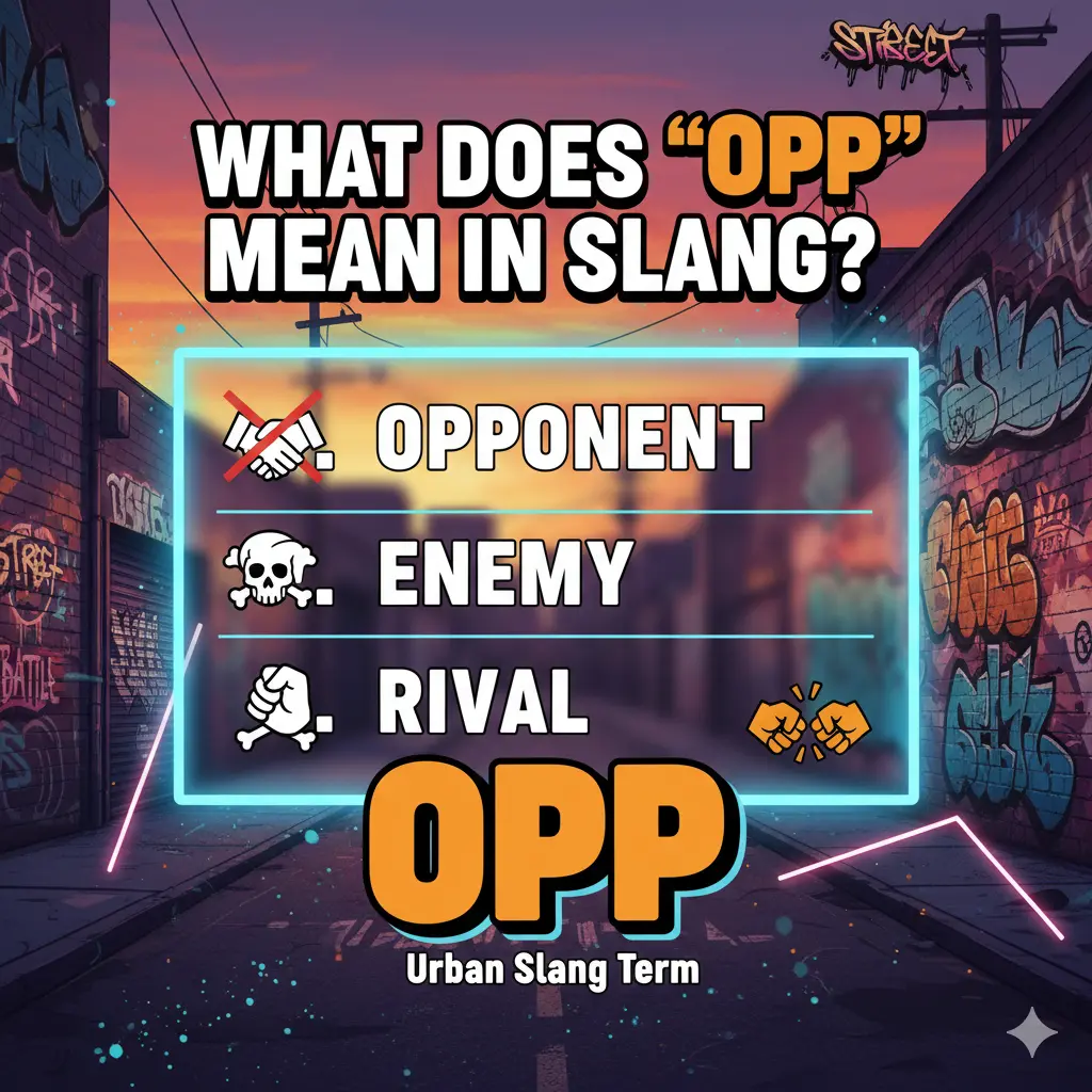 What Does “Opp” Mean in Slang