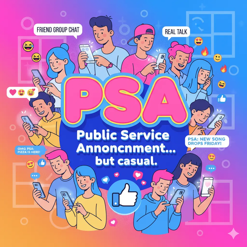 What Does PSA Mean in Slang?