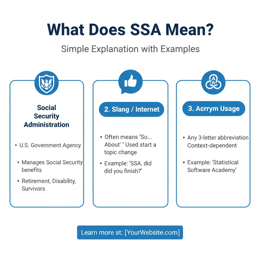 What Does SSA Mean?