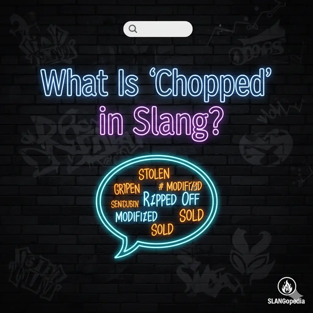 What Is “Chopped” in Slang