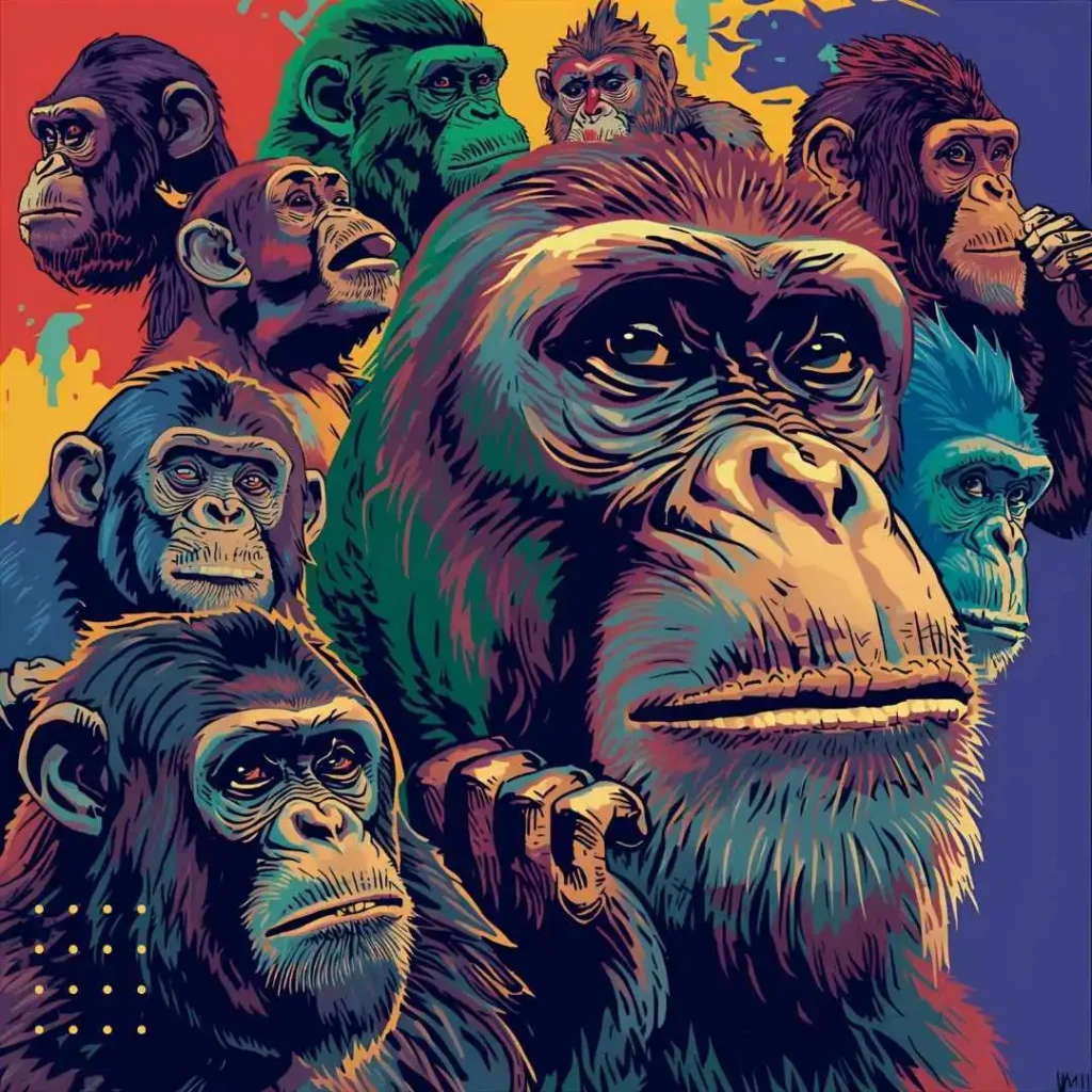 The Evolution of Monkey Memes