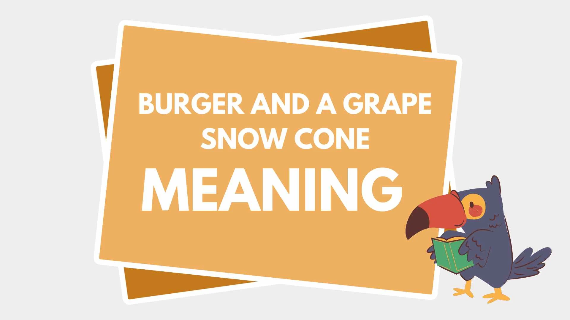 You are currently viewing What Does a Burger and a Grape Snow Cone Mean For 2025