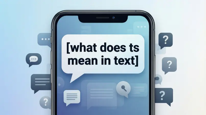 what does ts mean in text