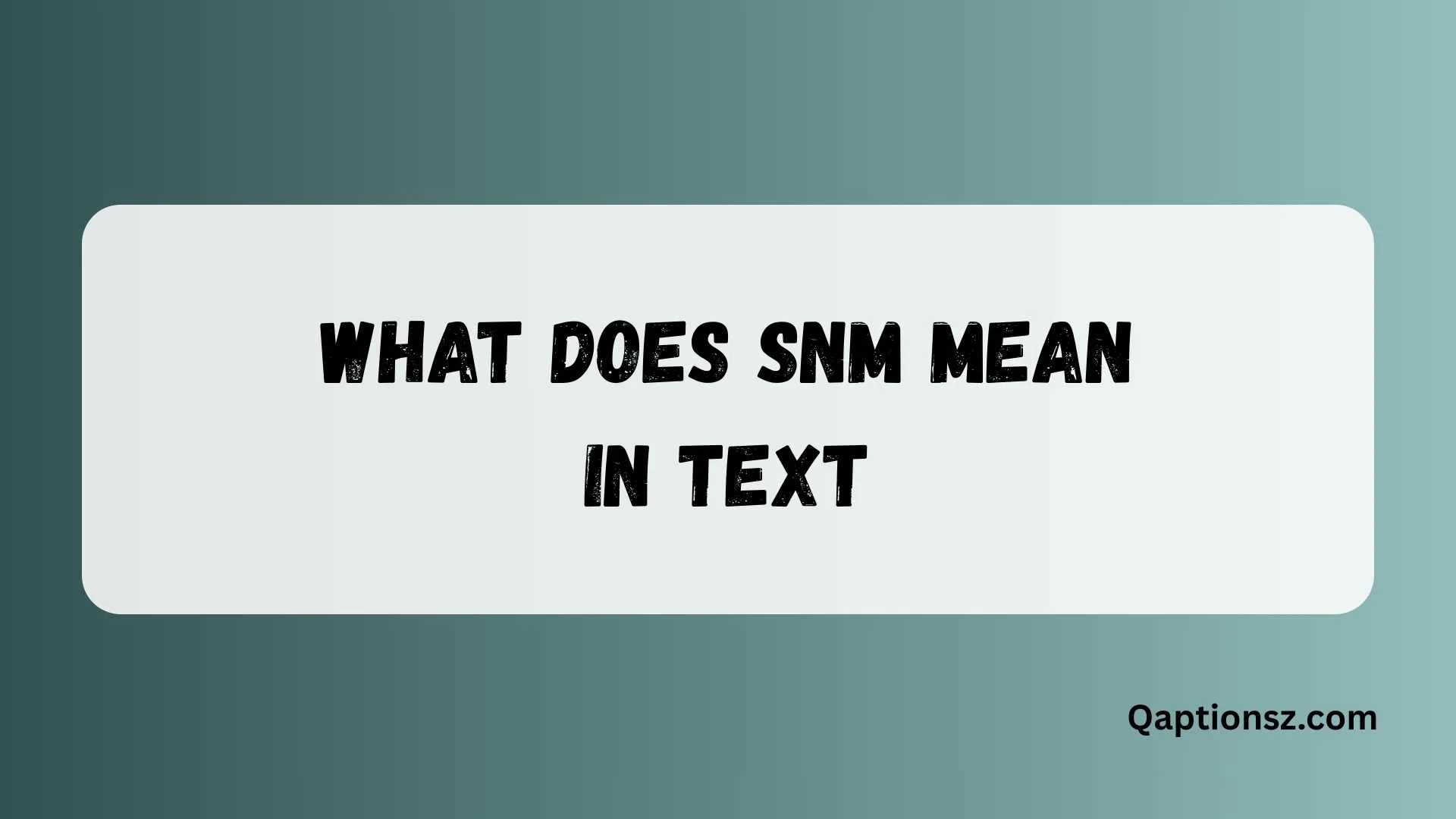 You are currently viewing Discover the True Meaning of SNM in Text Messages in Conversations 2026