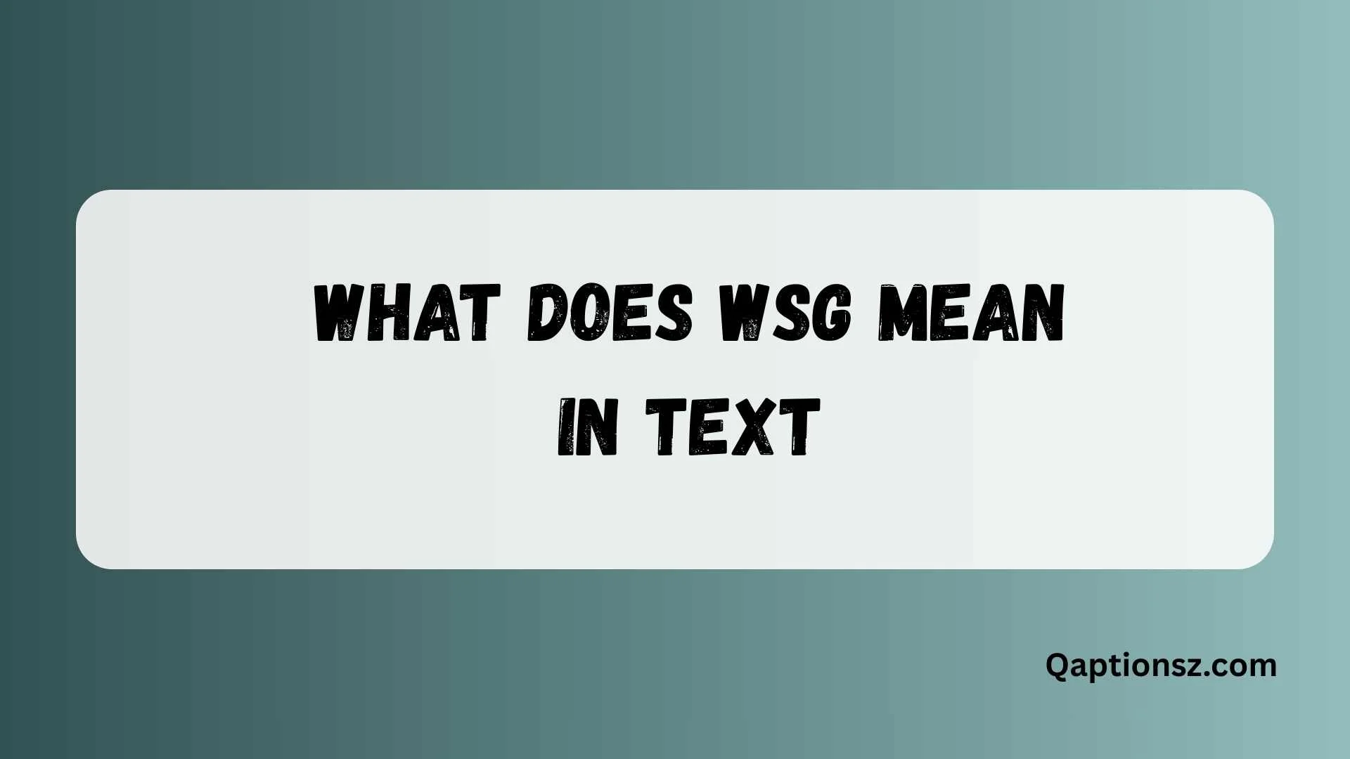 You are currently viewing What Does WSG Mean in Text? Full Meaning and Common Uses 2026